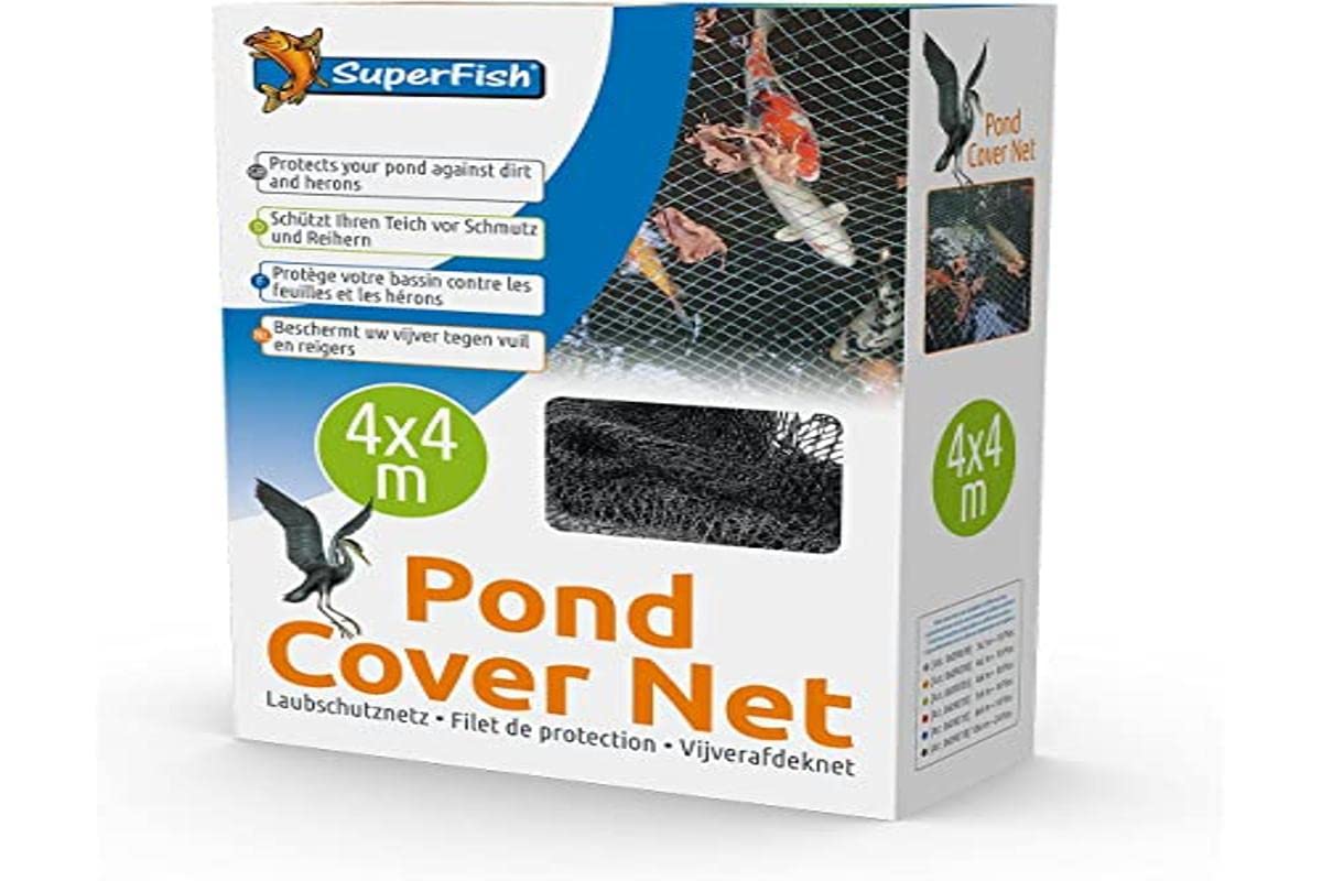 Superfish SuperFish Pond Cover Net With 10 Pegs 4x4m