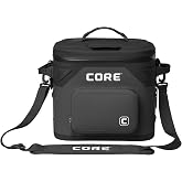 CORE ClimaKeep Magnetic Sealing Lid Insulated Cooler with Adjustable Strap | 12-36 Can, Leakproof, Easy Open and Close, Seals in Cold, Bottle Opener, Dry Pocket