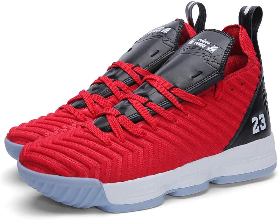 Men's and Women's Basketball Shoes Couple Basketball Shoes Cushion Basketball Boots Breathable Outdoor Sports Shoes