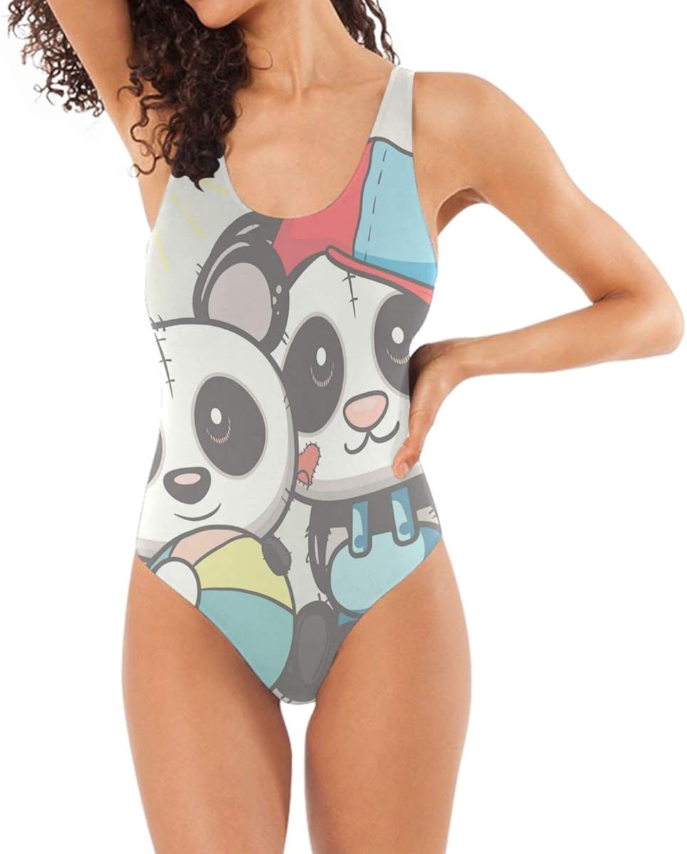 Panda Brother Ball Swimwear Monokini Beachwear One Piece Swimsuit Bathing Suits For Women Teen Girl At Amazon Women S Clothing Store