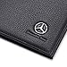 Mercedes Benz Bifold Money Clip Wallet with 6 Credit Card Slots - Genuine Leather