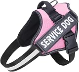 Belababy Soft No Pull Dog Harness X Small Adjustable Reflective Pink