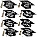 Hilarious Graduation Caps - Gold - Graduation Photo Booth Prop Kit - 20 Count