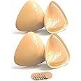 ENBAB Sticky Push Up Bra Inserts 2 Pairs-Double Sided Sticky Waterproof Bra Pads for Volume-Bathing Suit Bikini Inserts