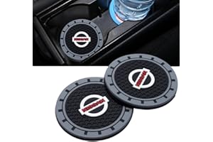 RAKTOV 2Pieces Silicone Non-Slip Car Cup Holder Coasters Suited for Nissan Versa, Sentra, Altima, Maxima, Rogue, Altima Maxima Car Interior Accessories (3 Inch)