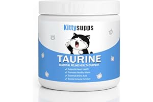 NUKUPUNS Kittysupps Taurine Powder for Cats, Kitty Supps Taurine Supplement, Grade Amino Acid Supplement for Heart, Vision & Daily Wellness, 200 Grams (1pcs)