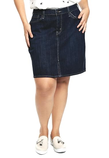 plus size levi skirt