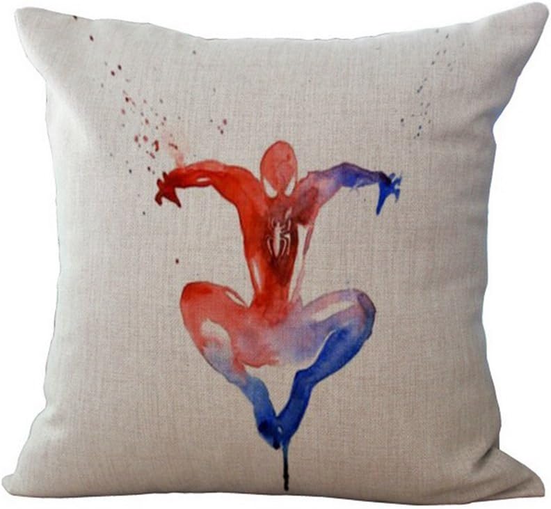 Super Heroes X Men Thicker Cotton & Linen Pillowcase Decorative Throw Pillow Cover (spiderman)