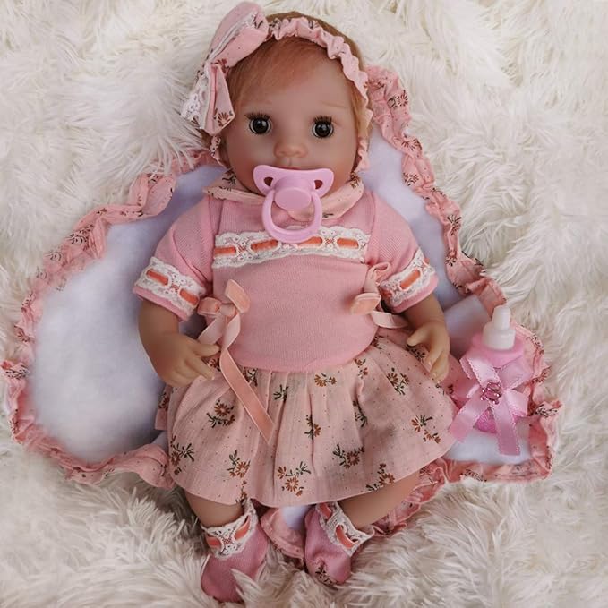 Terabithia 16 Inches 40cm Realistic Blond Hair Newborn Baby Dolls