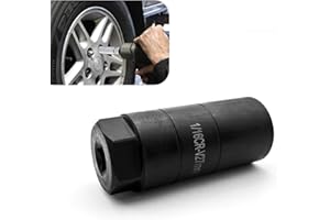 gunroil Pack-1 Car Oil Pressure Sensor Switch, Waterproof Ultra-Thin Durable Metal Driver Deep Design Oil Pressure Sending Socket, Universal Rotatable Automotive Oil Pressure Socket (Black)