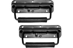 Seismic Audio - SAHDL702-2Pack - Pair of Surface Mount Spring Loaded Speaker Handles for PA Speakers, Rack Cases, or Pedal Board Cases - Pro Audio