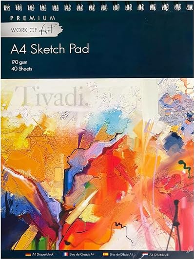 EasyNote A4 Sketch Pad 170gsm Cartridge Paper Brand EasyNote