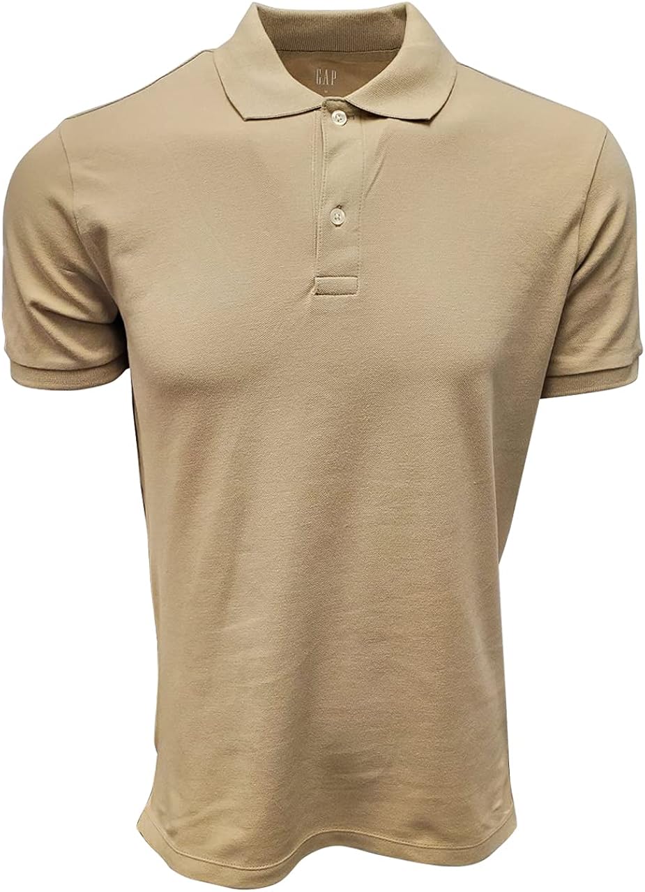Buy Gap Mens Stretch Pique Polo Shirt (XXLarge, Beige) at Amazon.in