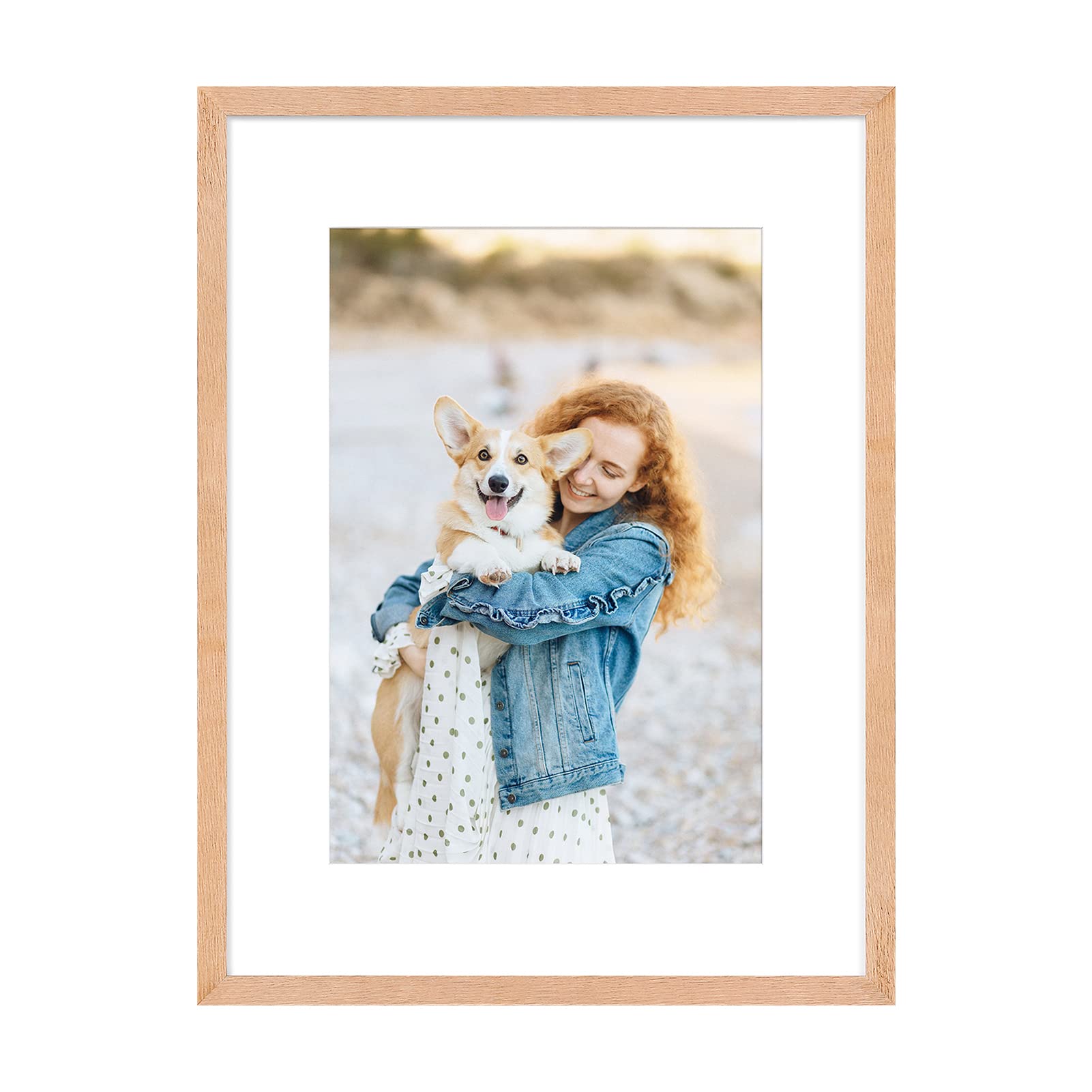 OAK Picture Photo Frame,Compatible with 30x40cm(12x16inch) and 21x30cm(A4) Images for High Definition Wall Mounting in Living Room, Bedroom, Gallery,Set of 1 — image 1