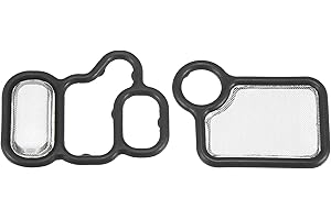 ACROPIX VTEC Solenoid Gasket Spool Valve Filter Screen Fit for Honda CR-V - Pack of 2 Black