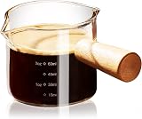 PARACITY Espresso Cups Double Spout Glass Measuring Cup 1 view 1