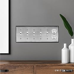 Switch Hits Satin Nickel Outlet Wall Plate | 5