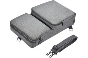 Seracle Carrying Case Portable Bag Travelling Case Compatible with DDJ-FLX4 / DDJ-400 / DDJ-SB3 Portable Controller and DJ Headphone (Gray)