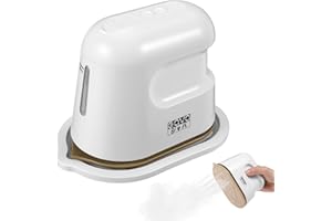 BEEWIN Mini Iron for Clothes, Travel Steamer for Clothes Portable Steam Iron, 1000W Handheld Steamer Fast Heating, Support Wet & Dry Ironing Mini Steam iron for Home And Travel (White)