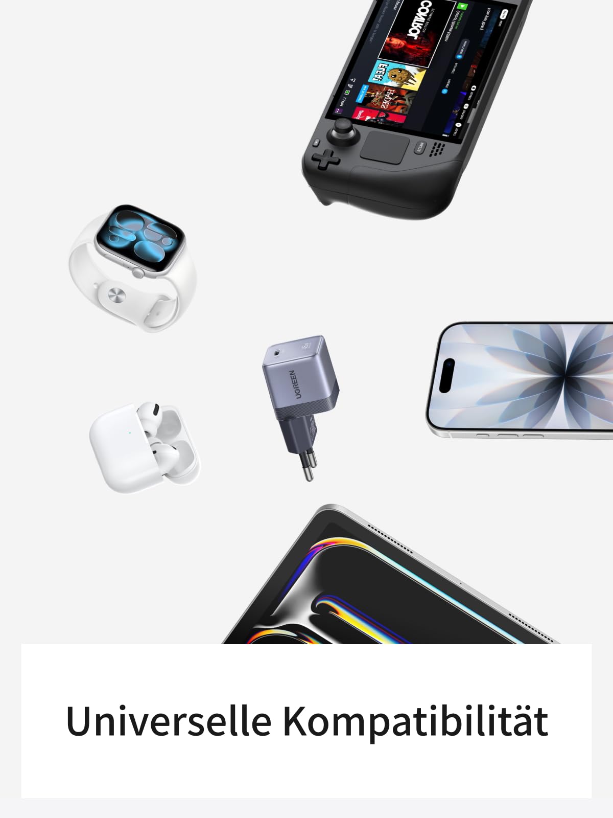 UGREEN Nexode Air 45W Mini USB-C Ladegerät, Ultrakompakter Netzteil 9
