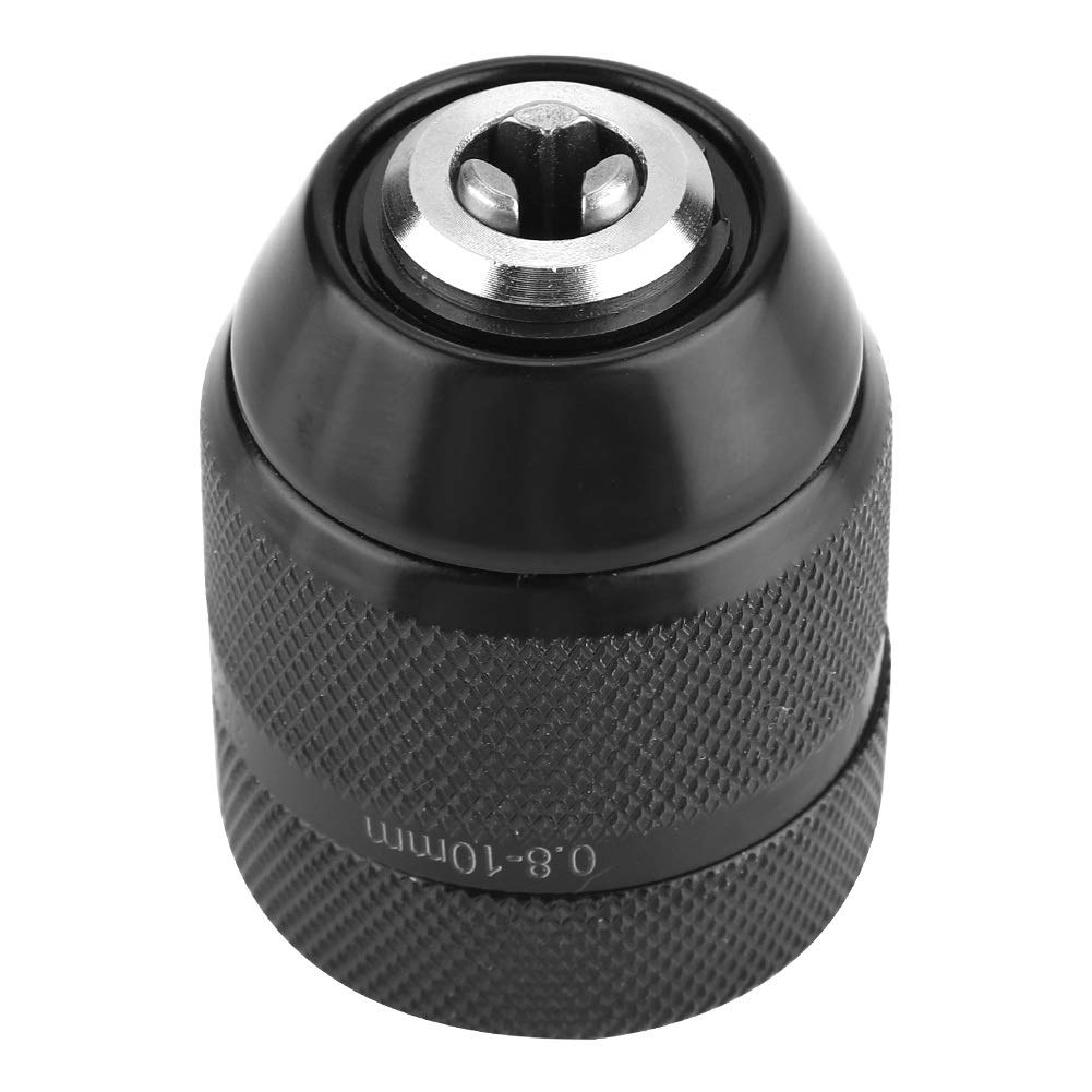 Samfox Multi Quick Change Keyless Chuck Replacement for Hand Electric Drill 3/8" Thread 0.8mm-10mm Clamping Capacity