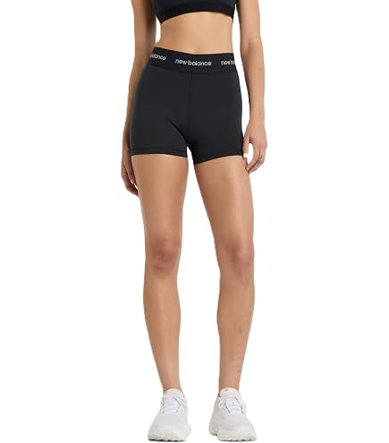 New Balance NB Sleek Short M ブラック New Balance Women's NB Sleek High Rise Short 3