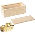 Small Rectangle Silicone Soap Mold with Wooden Box DIY Handmade Loaf Mould