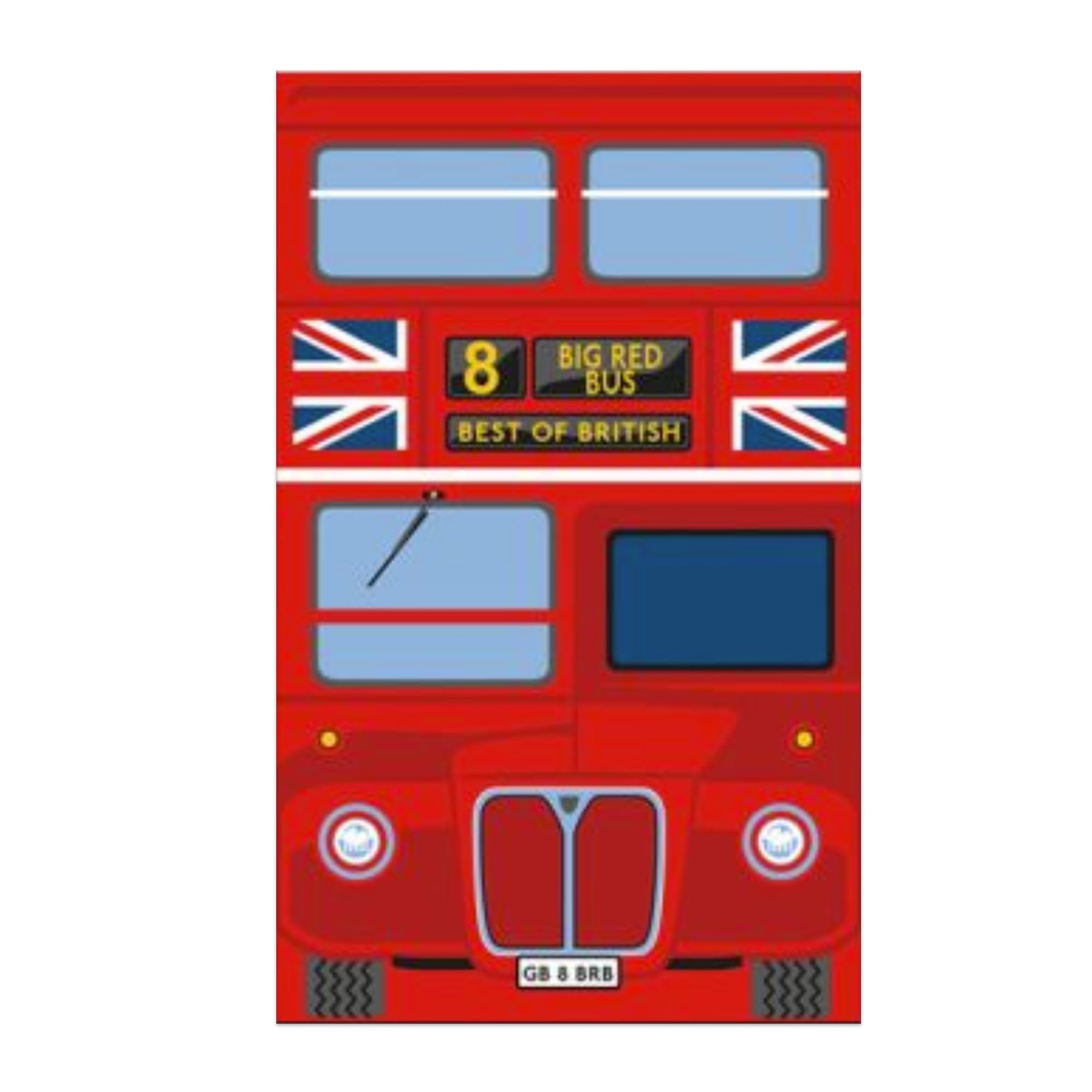 Elgate London Red Bus Tea Towel - British Souvenir Kitchen Towel, Gift for Tea Lovers & Tourists, 100% Cotton, Decorative & Functional Keepsake
