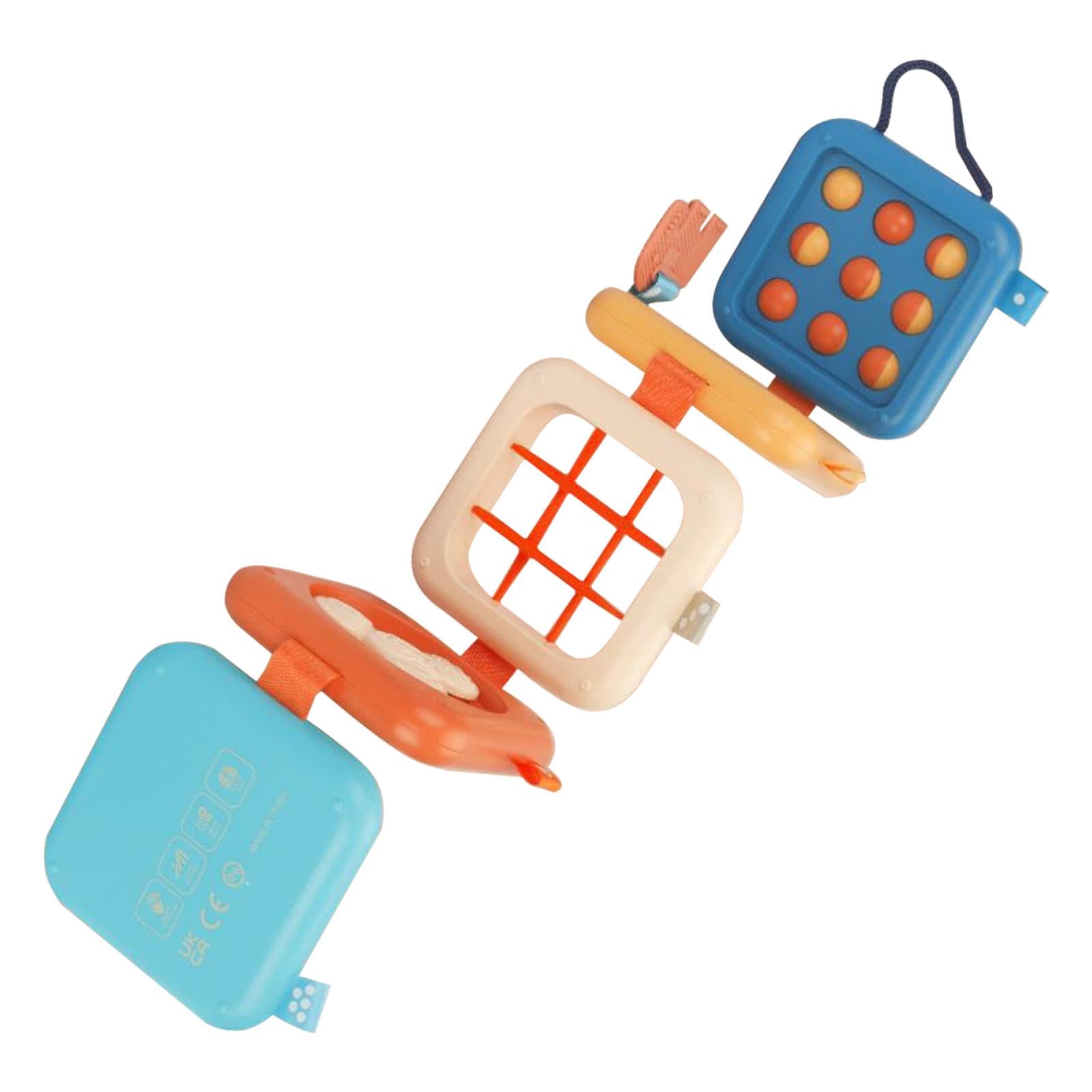 Toddler Travel Toys, Baby Busy Board, Foldable Activity Cube for 1 Year Old, Montessori Toys, Sensory Educational Developmental Learning Toys for Boys Girls Gift