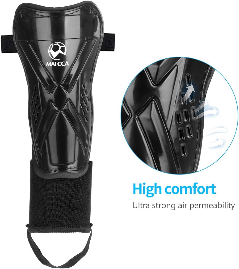 Outfun Youth Soccer Shin Guards, Kids Soccer Shin Pads, Child Calf Protective Gear, Soccer Equipment with Ankle Sleeves for 3-14 Years Old Boys Girls Toddler Kids Teenagers : Sports & Outdoors