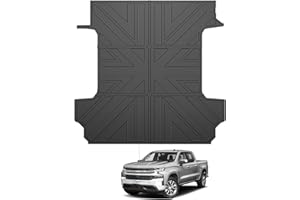 HUYINPJ Truck Bed Mat for 2019-2024 Chevrolet Silverado/GMC Sierra 1500 5.8 Ft Bed Liner Floor Liner - Silverado & Sierra Accessories