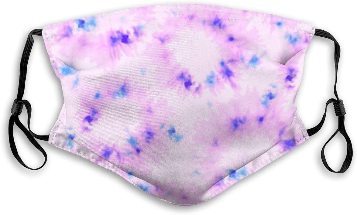 Tie-Dye Reusable Face Nose Mouth Cover with Adjustable Earloops Dust Mouth Mask for Kids Women Men