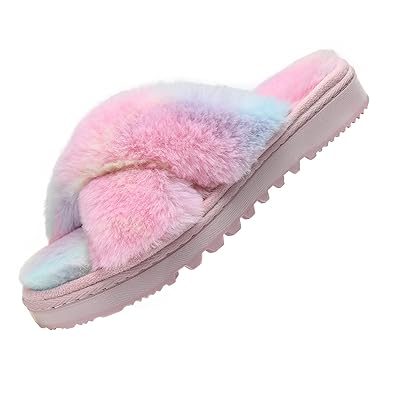 Fluffy Memory Foam Cross Band Slippers for Women Bangladesh Ubuy
