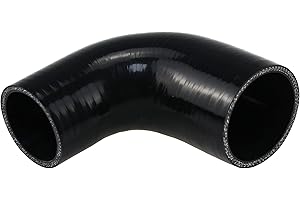 Ucreative 90 Degree Elbow 2.0" to 2.5" (51mm to 63mm) 4-Ply High Performance Coupler Silicone Hose
