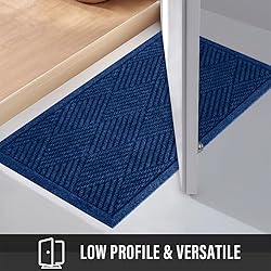 HIYARD Durable Front Door Mat, Absorbent Muddy Dirt
