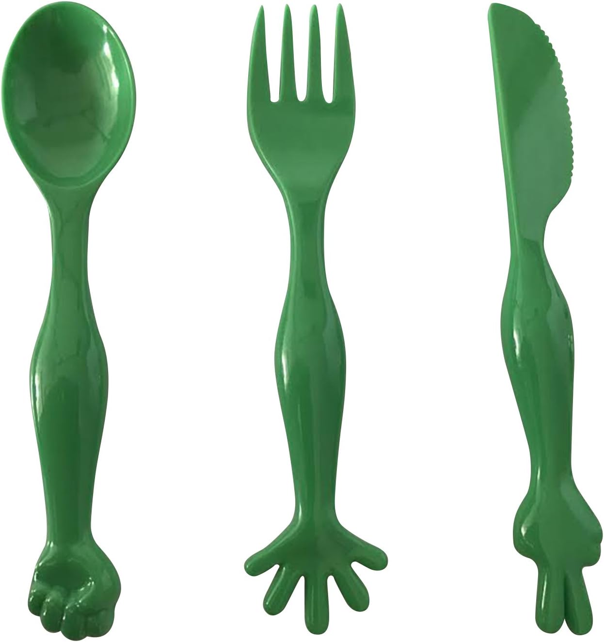 Baby Toddler Cutlery Set, Best portable and healthy tableware cartoon Knife, Fork spoon Baby Spoon set for childrens, BPA Free by Tiger Eyes 2017