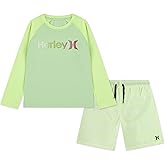 Hurley boys Baby and Toddler Boys' Swim Suit 2-piece Outfit Set