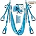 Yoga Swing/Aerial Trapeze Kit with 2 Durable Extension Straps+eBook/Large Inversion Hammock for Indoor and Outdoor Usage with Great Health Benefits/Holds Up to 600 Pounds/Strong Wide Air Fly Sling Set