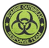 Zombie Outbreak Response Team Resident Evil Morale Tactical Patch Embroidered Applique With Velcro Backing Hook Patch (Black+Green)