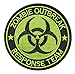 Zombie Outbreak Response Team Resident Evil Morale Tactical Patch Embroidered Applique With Velcro Backing Hook Patch (Black+Green)
