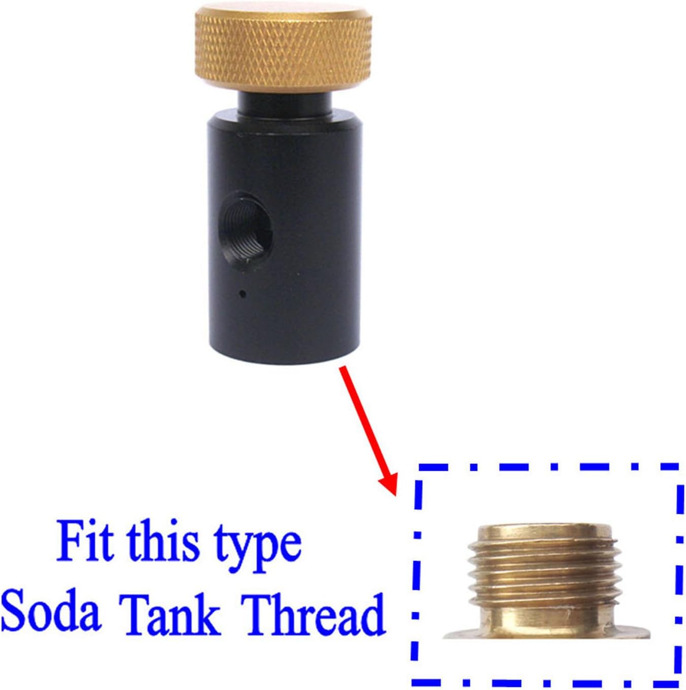 New CO2 ASA On/Off Adapter For Fill Australia Soda tank