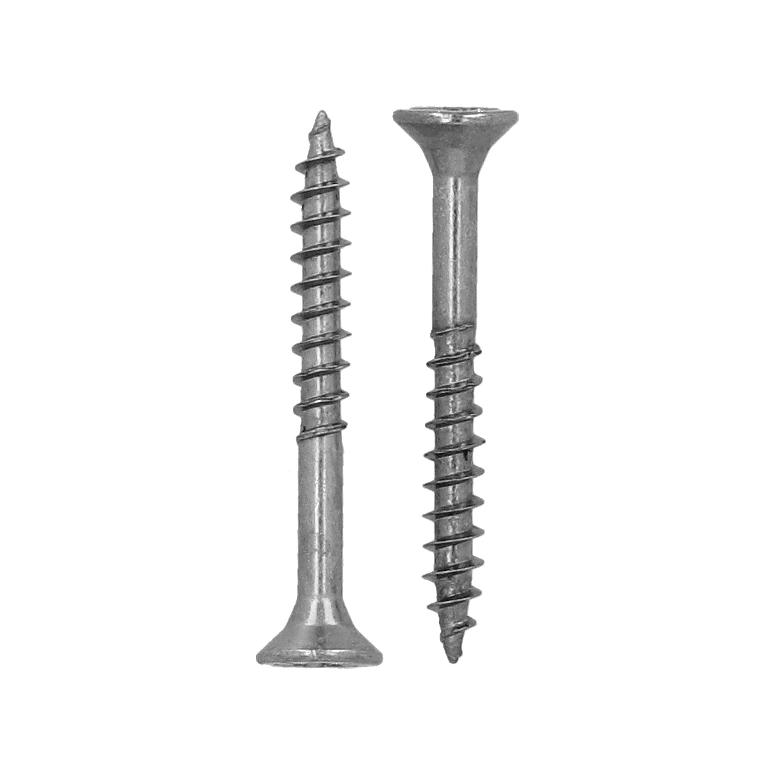 HELPMATE - Universal Screws Countersunk Head 3.5 x 30 Stainless Steel A2 Rustproof - Pack of 800 Wood Screws with PZ 2 Drive and Partial Thread - Chipboard Screws for Indoor and Outdoor Use
