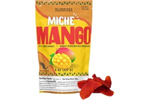 Alebrixes - Mango Enchilado 8 oz (227 G) | Spicy Dehydrated Mango Slices | Spicy Mango - Chili Mango | Authentic Mexican Candy