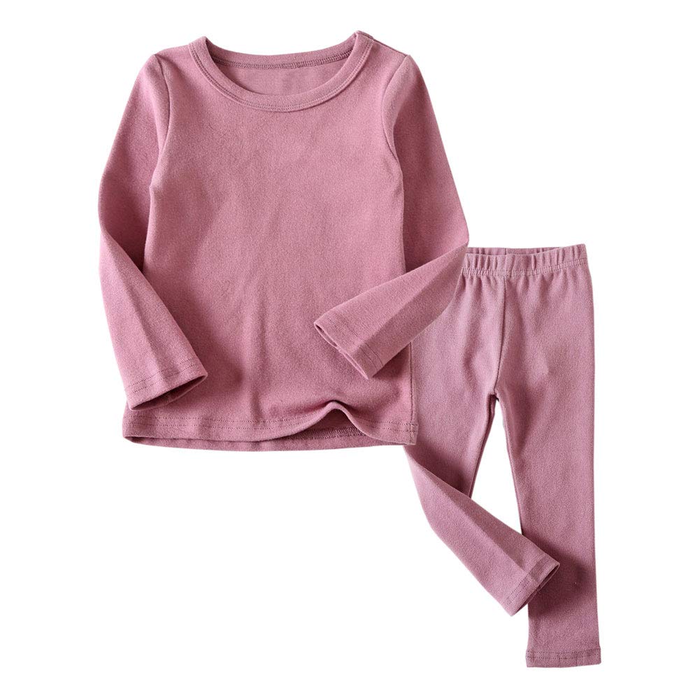 Baby Girls Long Johns Thermal Underwear Set 2PC