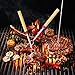 Set of 4 Roasting BBQ Sticks with Wooden Handle elescoping Smores Skewers & Hot Dog Forks Fire Pit Camping Cookware Campfire Cooking (10 Packs)