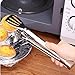 TEERFU Kitchen Tongs Stainless Steel Buffet Serving Utensils Salad BBQ Tongs Heavy Duty Serving Food Tongs for Frying,Cooking,Clipping Toast Bread,Grilling,Pastry, Sandwich,9.4 Inch