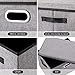 Seckon Foldable Storage Box with Lid [2-Pack] Linen Decorative Storage Bin Organizer with Lids - Home, Office Storage Containers with Removable Cover, Gray