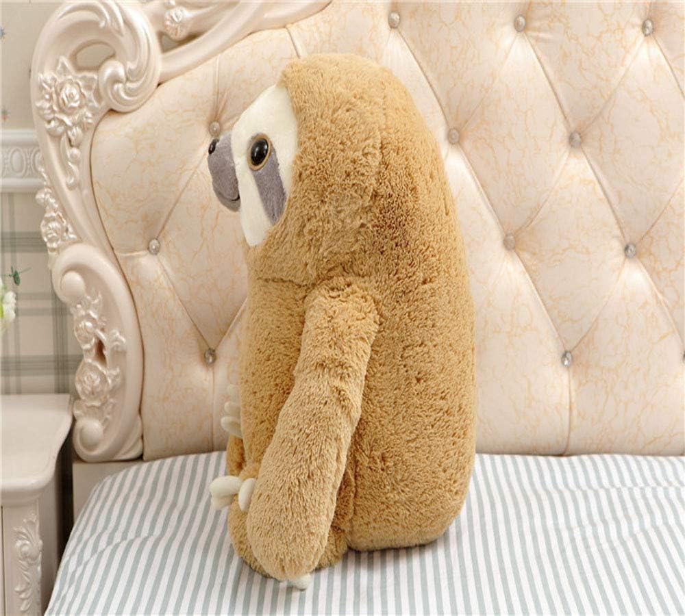 Y L Peluche Geante Moelleuse Jouet Animal Paresseux En Peluche Grand Bebe Ours En Peluche Paresseux Cadeaux Pour Enfants 40cm Blanc Jeux Et Jouets Peluches Doudou