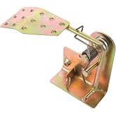 RUNROTOO Industrial Vehicle Accelerator: Metal Throttle Pedal Bracket - Non-Slip Foot Control - Compatible with Lawn Equipment and Small Engines