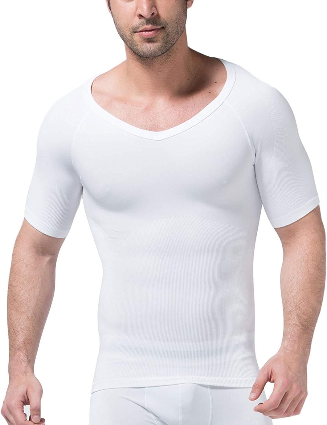 slim fit undershirts v neck